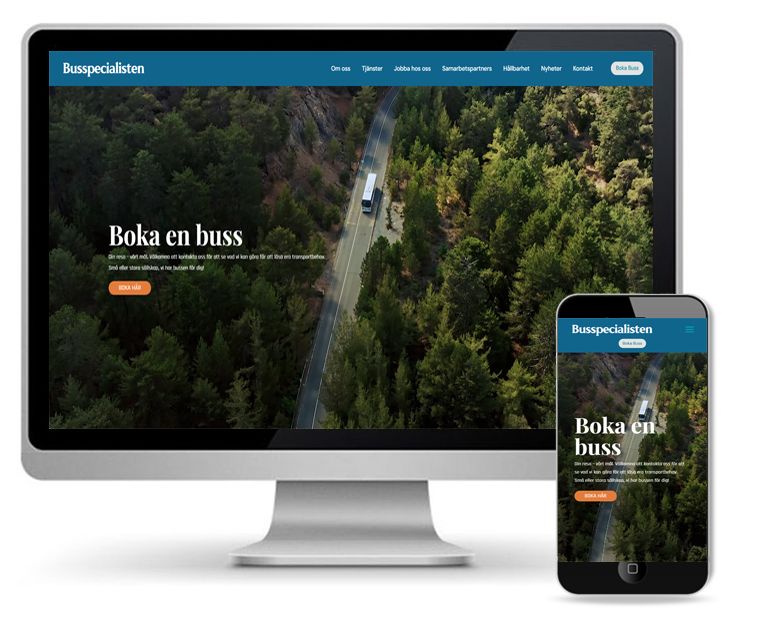 Vår Webbyrå fick uppdraget att bygga Busspecialistens nya hemsidan. En spännande och roligt projekt.